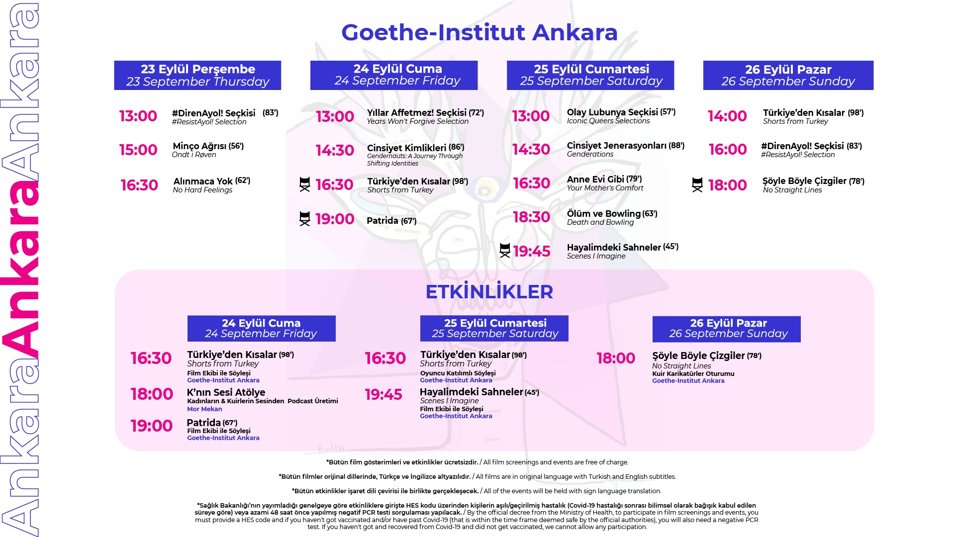 10. Pembe Hayat KuirFest Ankara programında bu hafta sonu neler var? Kaos GL - LGBTİ+ Haber Portalı