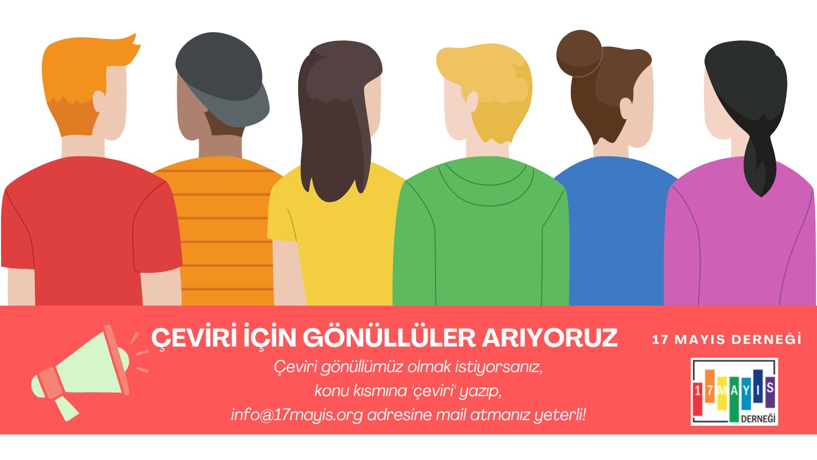 17 Mayıs Derneği çeviri gönüllüleri arıyor Kaos GL - LGBTİ+ Haber Portalı