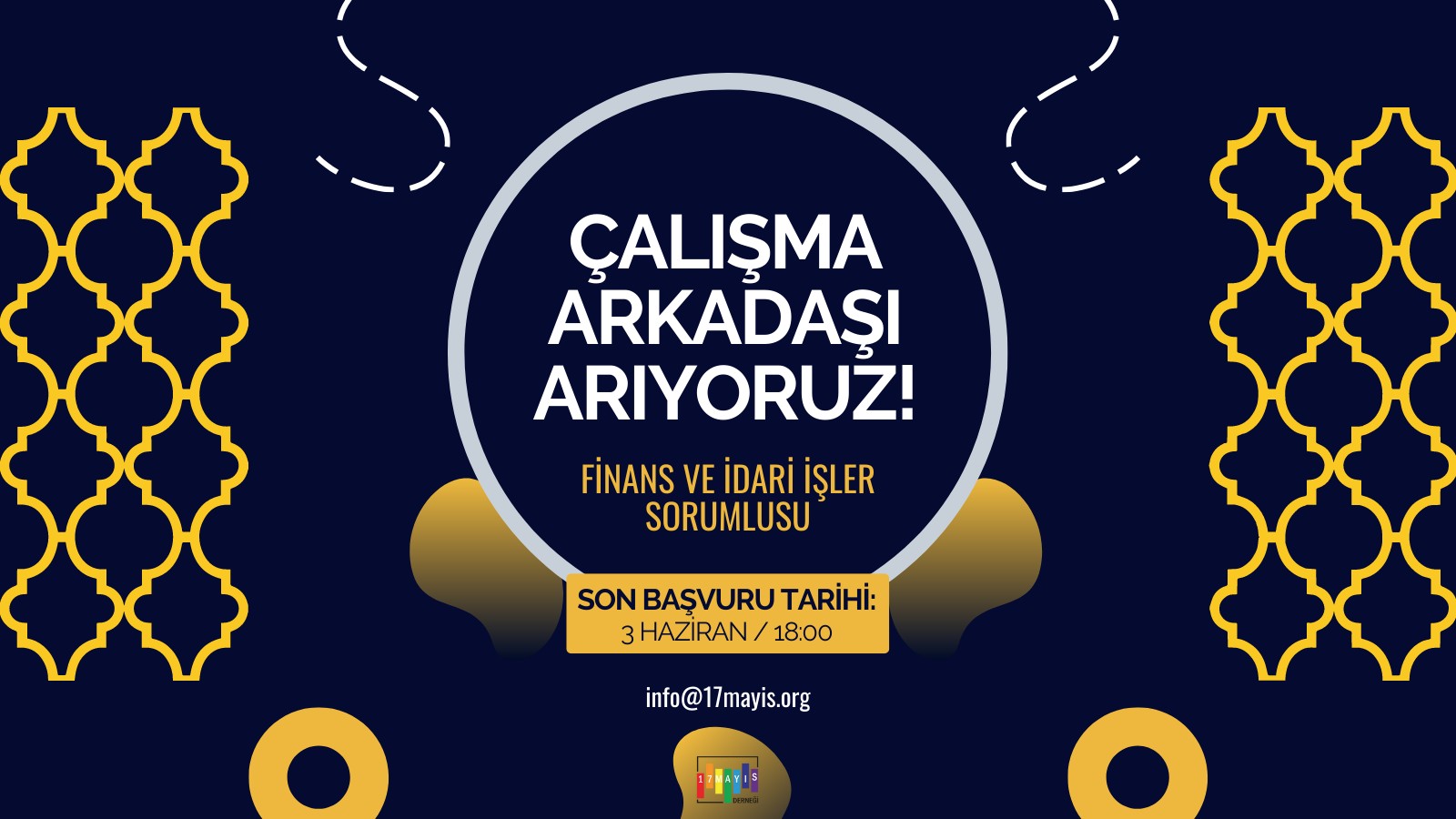 17 Mayıs Derneği’nden iş ilanı: Finans ve İdari İşler Sorumlusu | Kaos GL - LGBTİ+ Haber Portalı Haber
