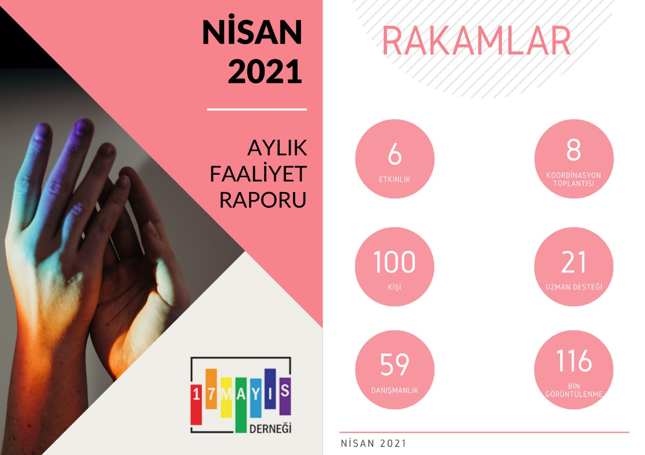 17 Mayıs Derneği’nden Nisan 2021 faaliyet raporu Kaos GL - LGBTİ+ Haber Portalı