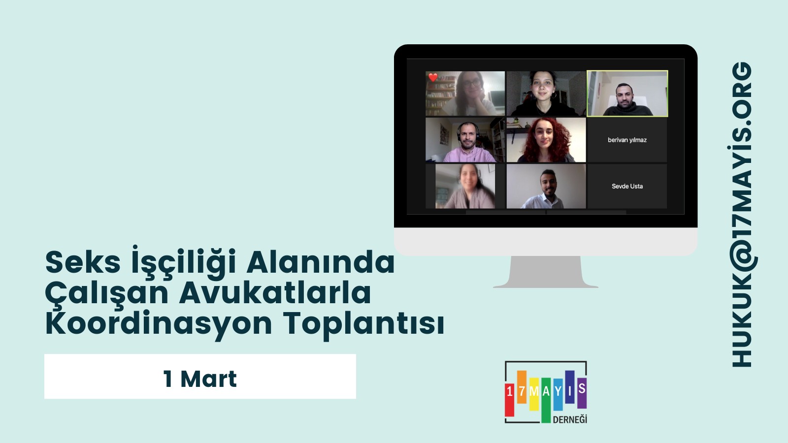 17 Mayıs Derneği seks işçiliği alanında çalışan avukatlarla bir araya geldi Kaos GL - LGBTİ+ Haber Portalı