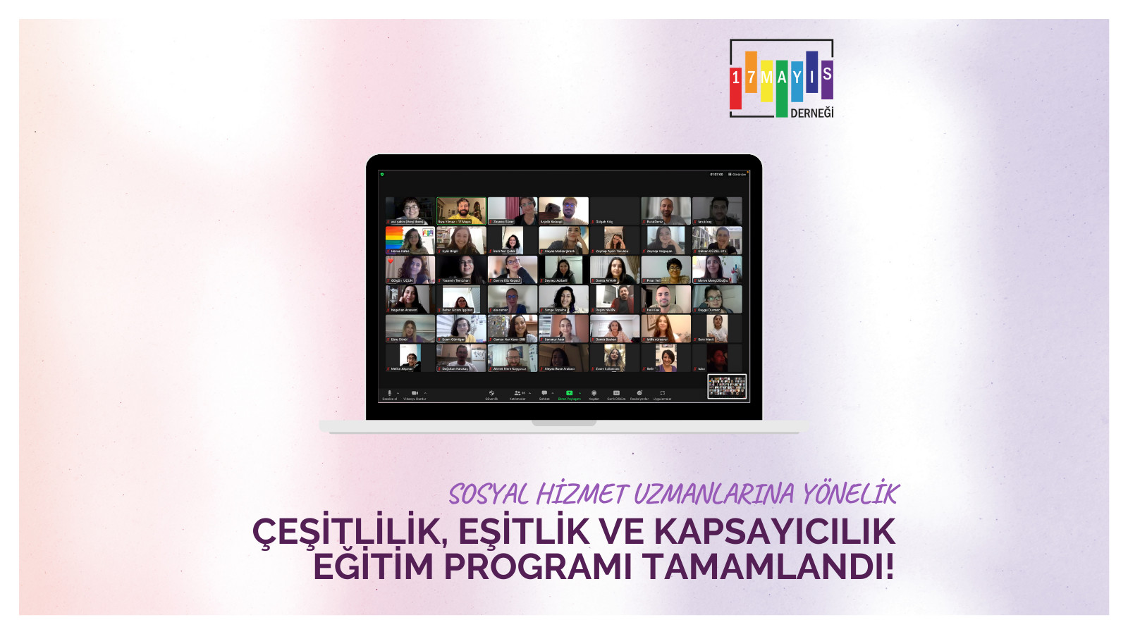 May 17 Association completed its Diversity, Equity and Inclusion Training Program | Kaos GL - News Portal for LGBTI+ News