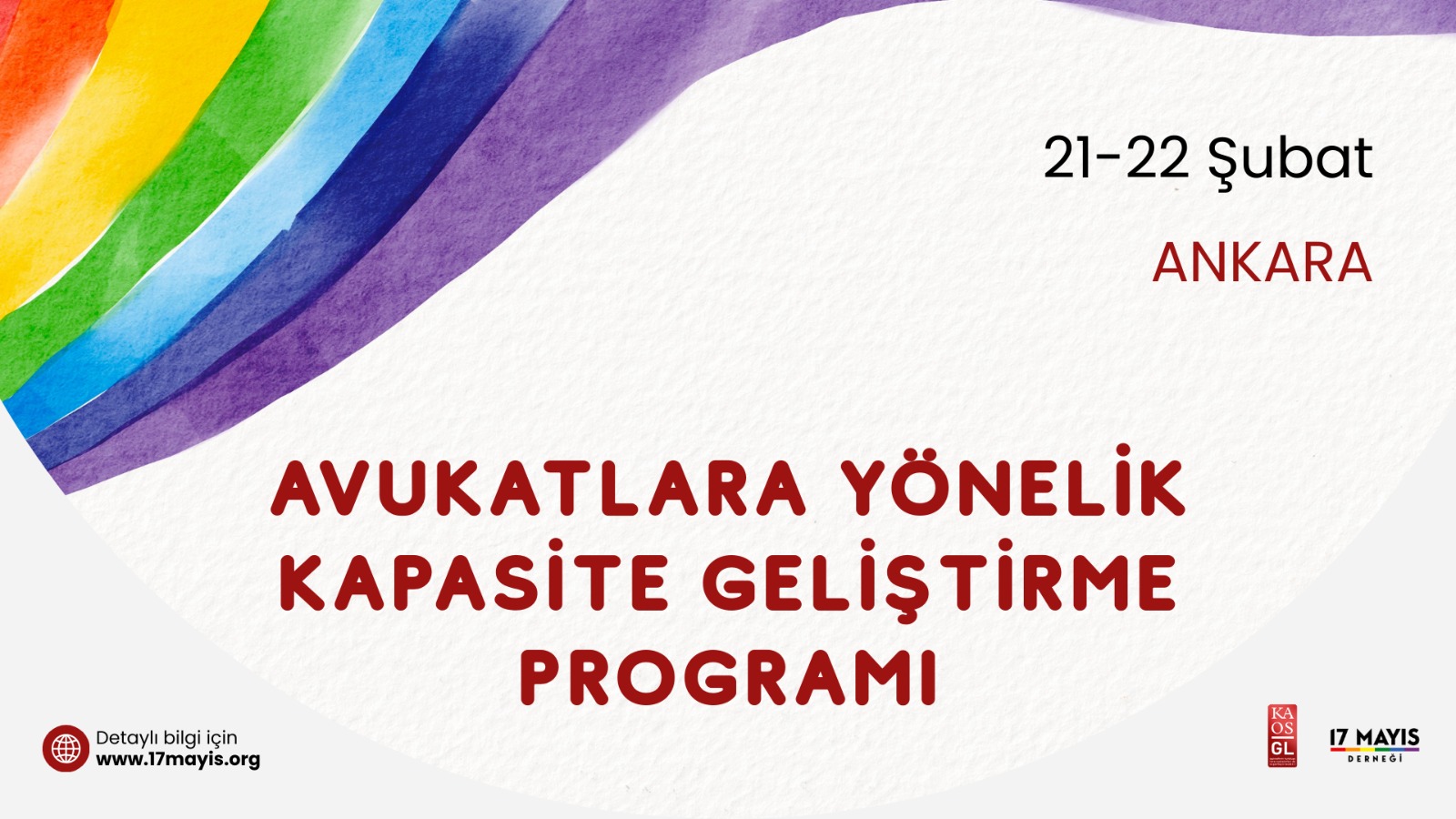 17 Mayıs ve Kaos GL’den Ankara’da "Avukatlara Yönelik Kapasite Geliştirme Programı" | Kaos GL - LGBTİ+ Haber Portalı Haber