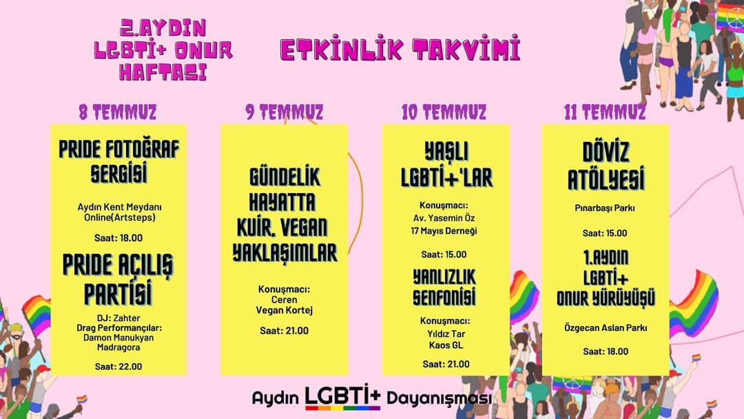 2. Aydın LGBTİ+ Onur Haftası programı açıklandı Kaos GL - LGBTİ+ Haber Portalı