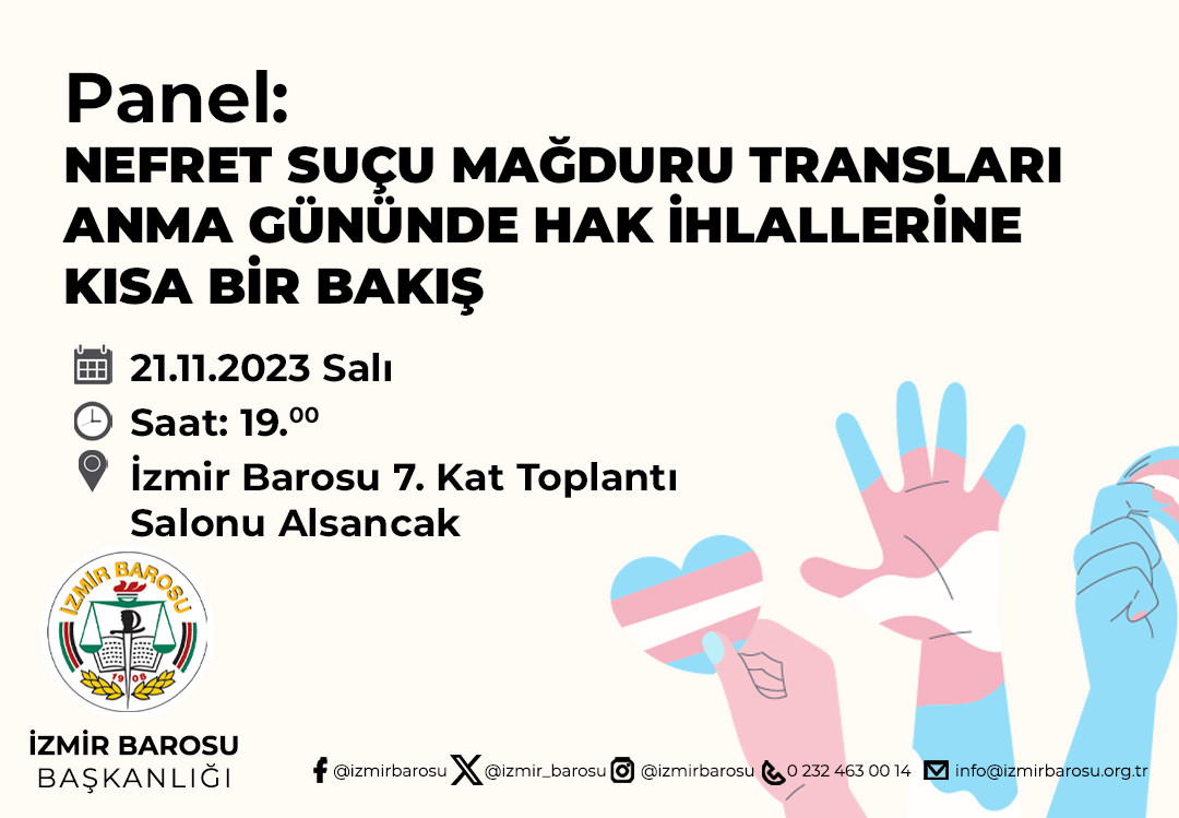 “20 Kasım’da Hak İhllallerine Kısa Bir Bakış” paneli yarın | Kaos GL - LGBTİ+ Haber Portalı Haber