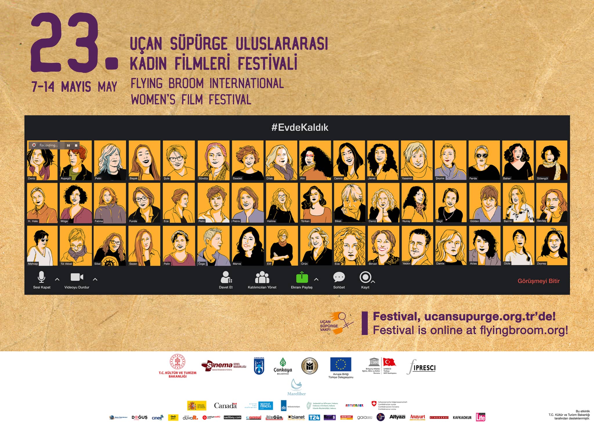 23. Uçan Süpürge Uluslararası Kadın Filmleri Festivali online başlıyor! Kaos GL - LGBTİ+ Haber Portalı