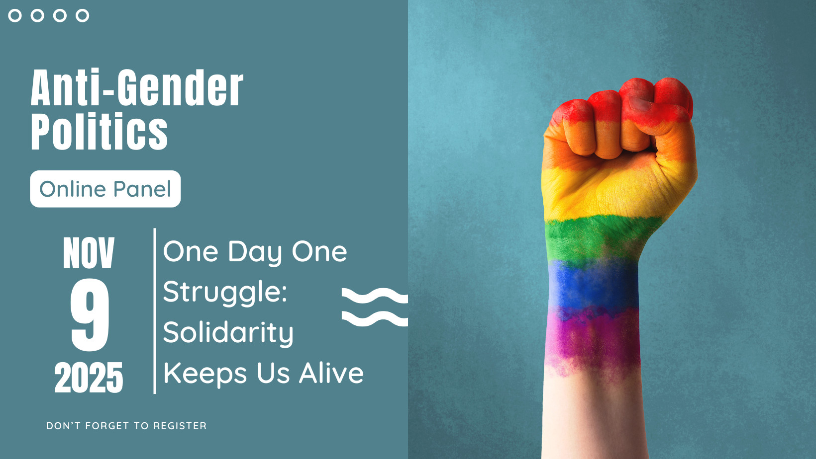 "One Day One Struggle": Online panel to tackle anti-gender movements | Kaos GL - News Portal for LGBTI+ News