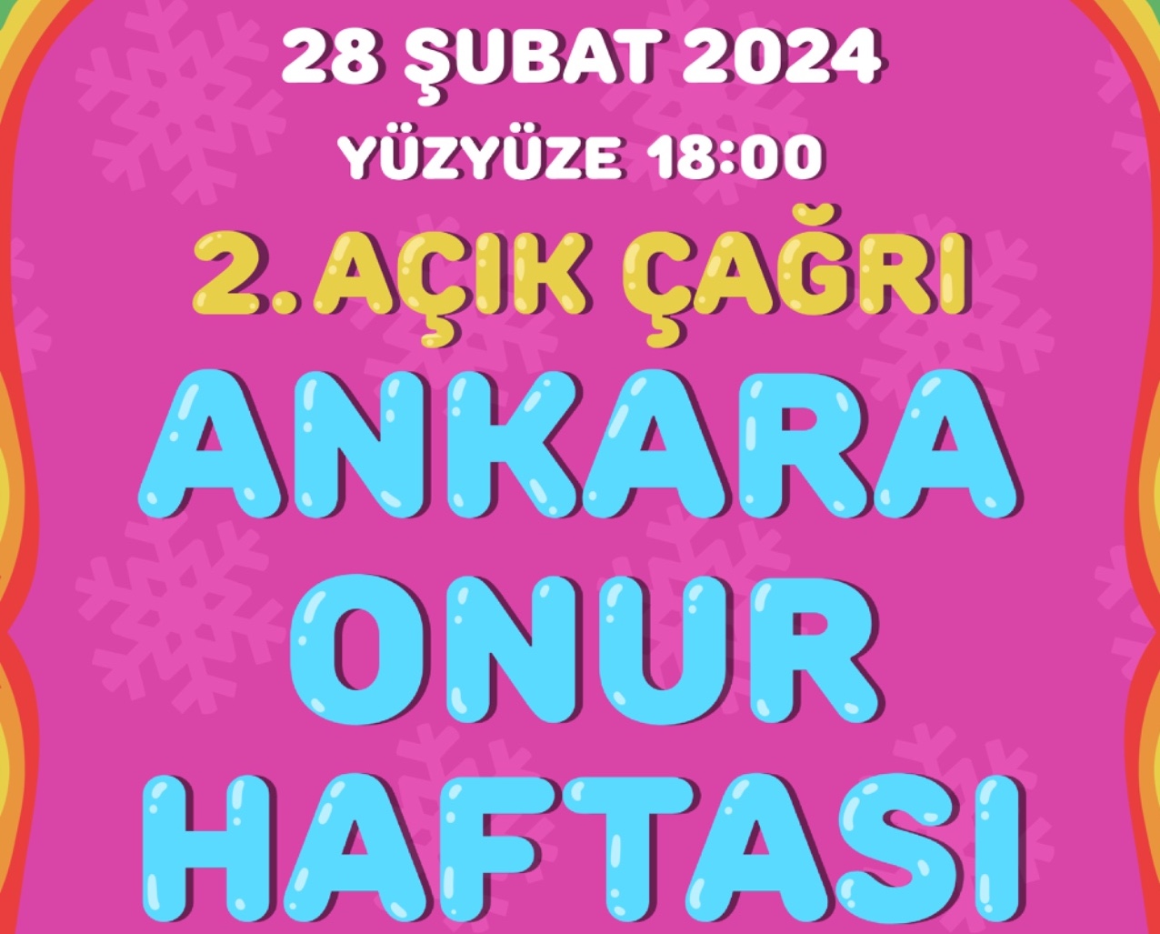 4. Ankara Onur Haftası’ndan ikinci açık çağrı! Kaos GL - LGBTİ+ Haber Portalı