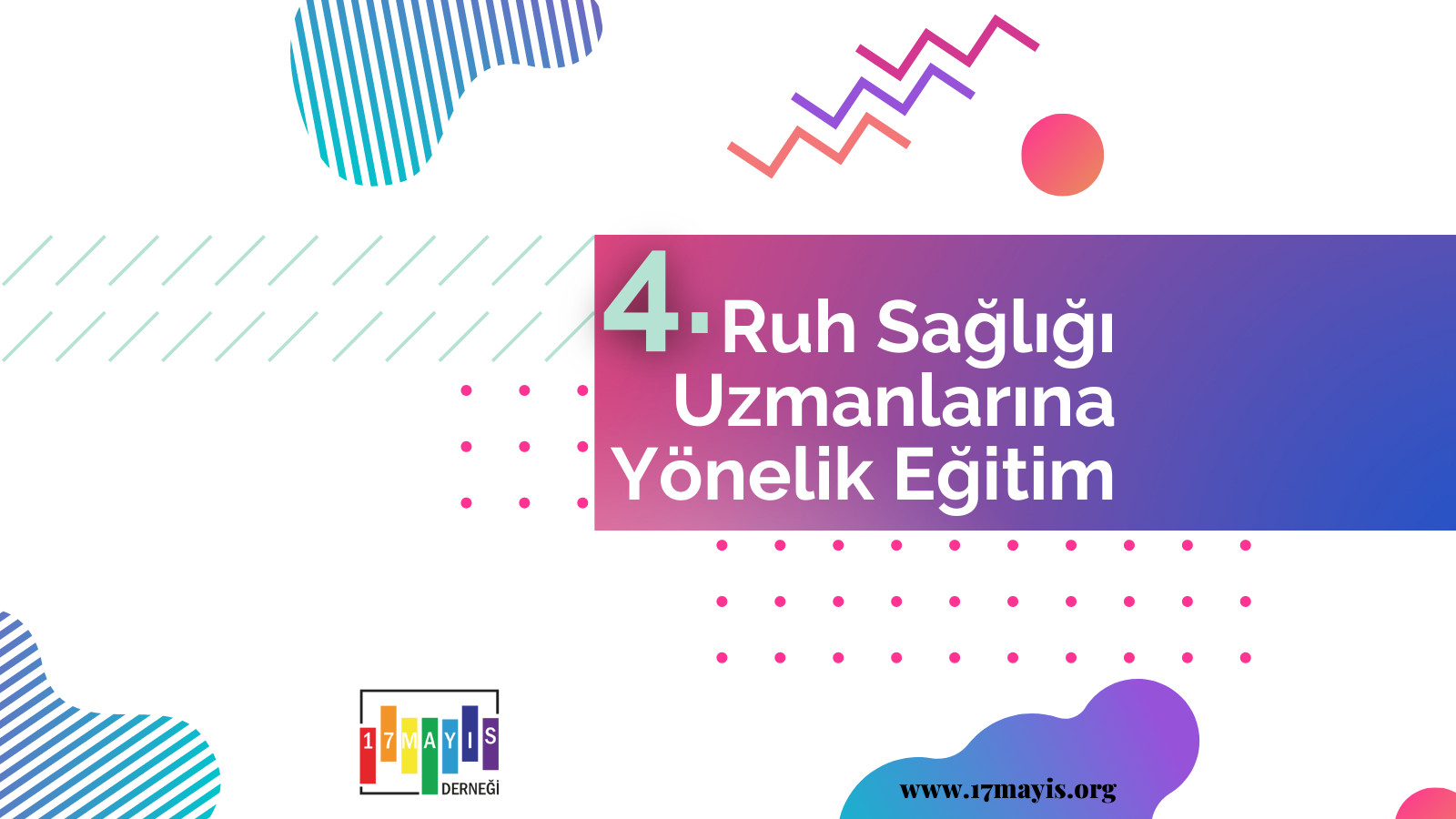 4. Ruh Sağlığı Uzmanlarına Yönelik Eğitim başvurularını bekliyor Kaos GL - LGBTİ+ Haber Portalı