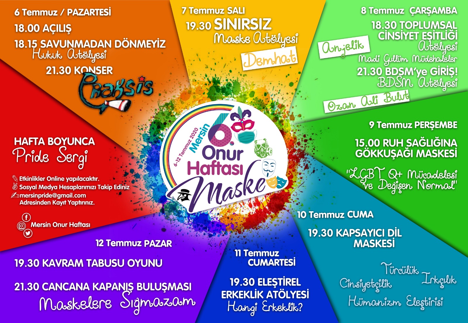 6. Mersin Onur Haftası etkinlikleri belli oldu | Kaos GL - LGBTİ+ Haber Portalı