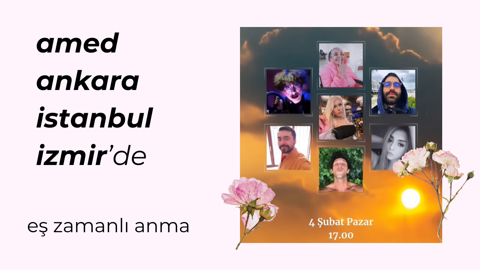 Amed, Ankara, İstanbul ve İzmir’de anma Kaos GL - LGBTİ+ Haber Portalı
