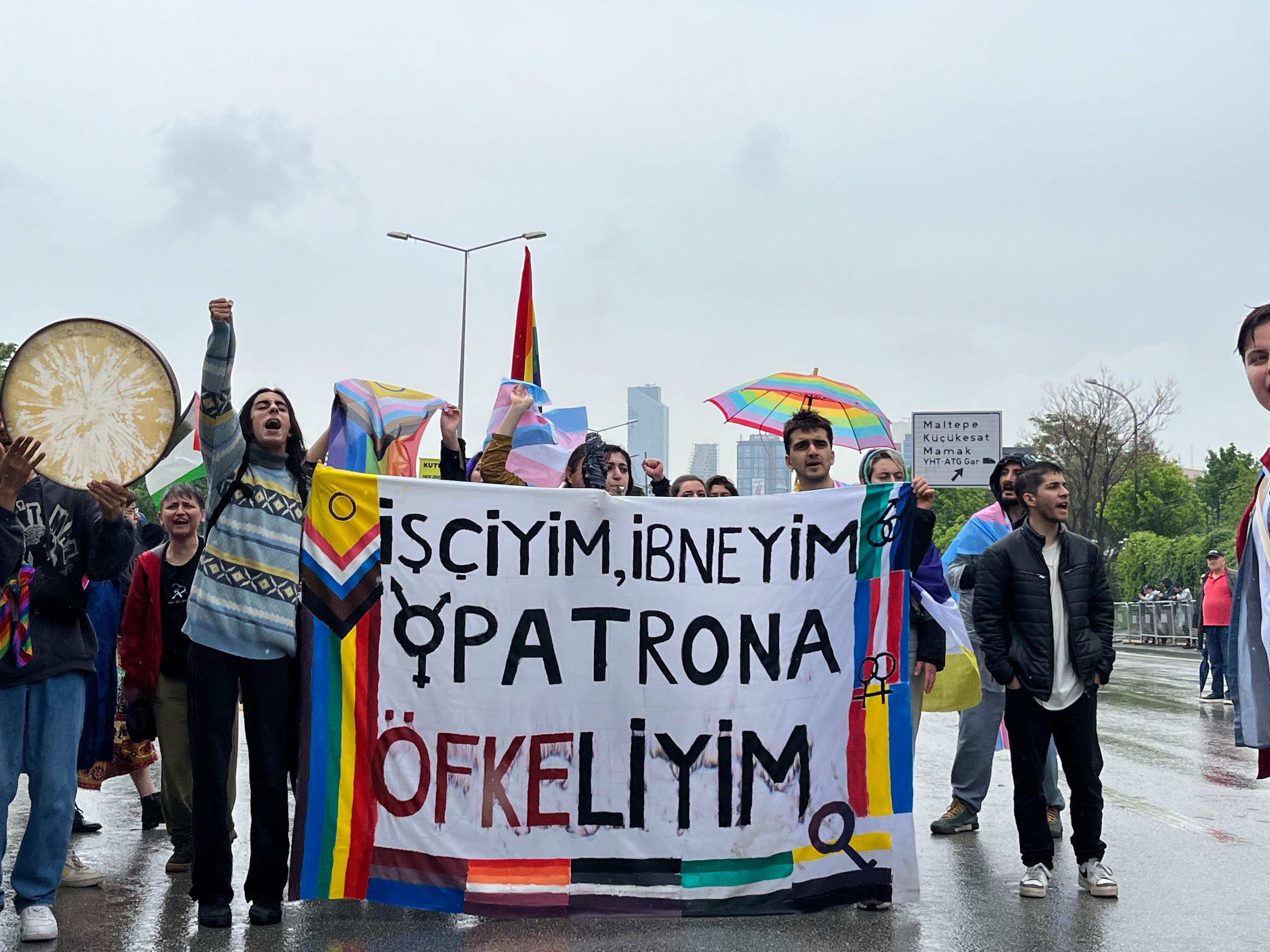 Ankara’da 1 Mayıs: “İşçiyim, İbneyim, Patrona Öfkeliyim” Kaos GL - LGBTİ+ Haber Portalı