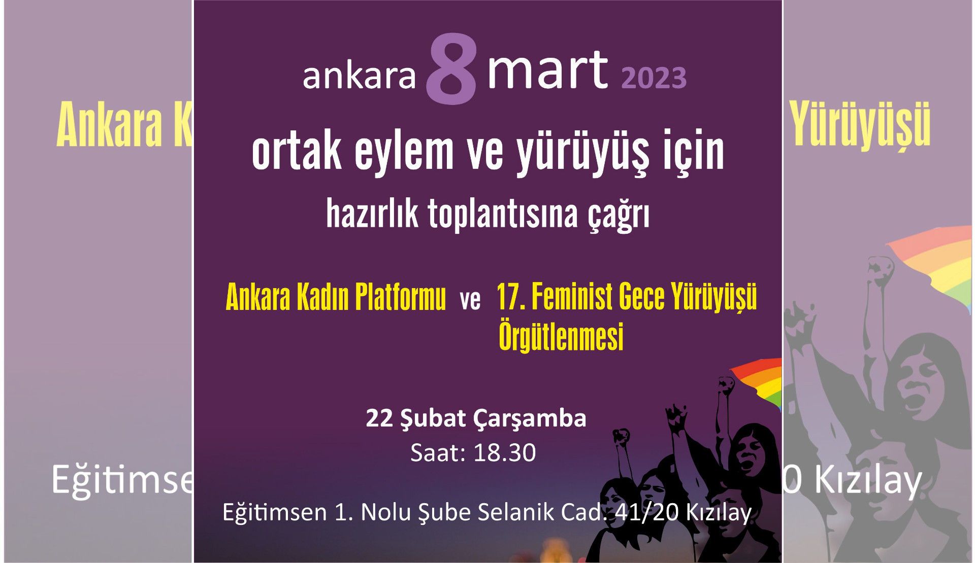 Ankara’da 8 Mart’a hazırlık çağrısı Kaos GL - LGBTİ+ Haber Portalı