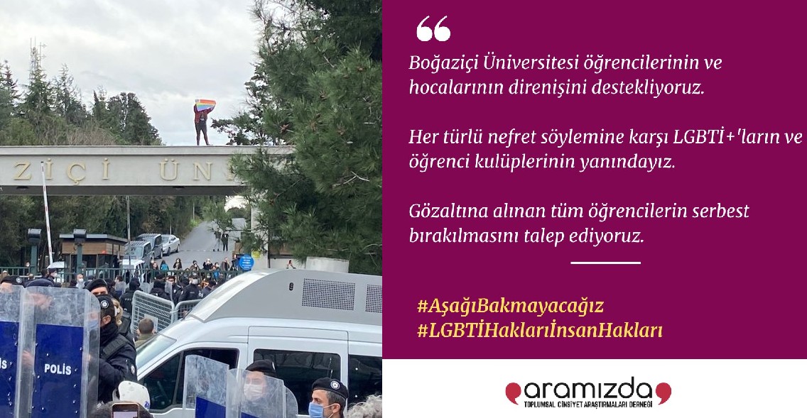 Aramızda-DER: “Her türlü nefret söylemine karşı LGBTİ+’ların ve öğrenci kulüplerinin yanındayız” Kaos GL - LGBTİ+ Haber Portalı