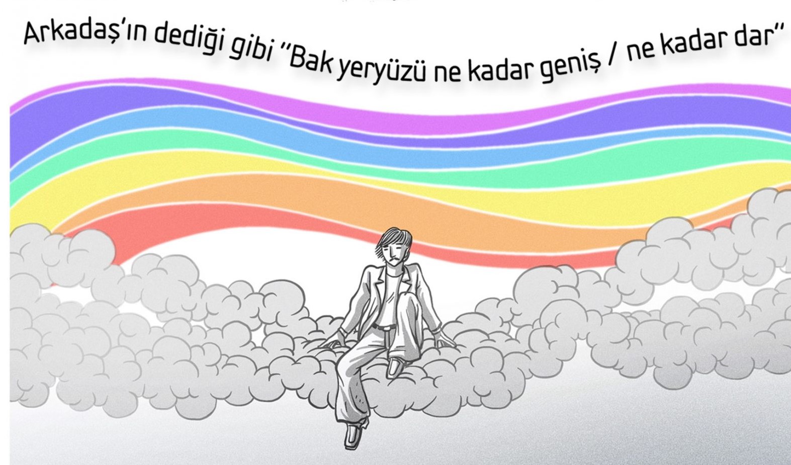 Arkadaş Zekai Özger’in hayatından kesitler artık çizgi öykü! Kaos GL - LGBTİ+ Haber Portalı