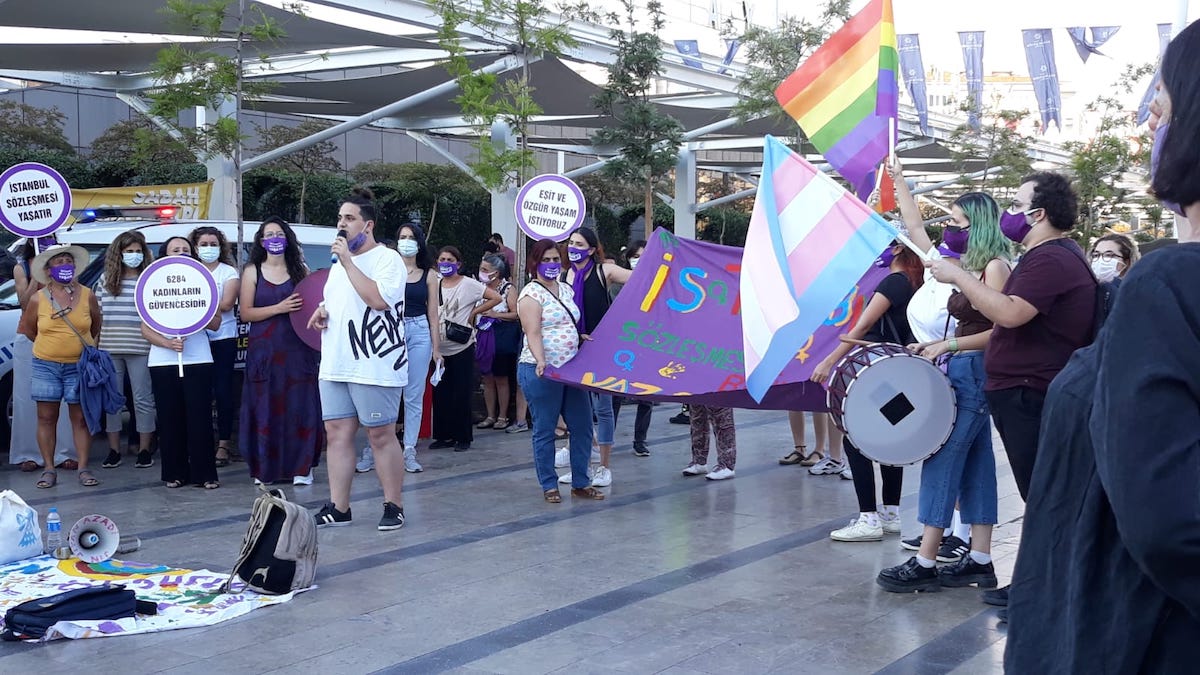 Aydın’da İstanbul Sözleşmesi mitingi: LGBTİ+ hakları insan haklarıdır Kaos GL - LGBTİ+ Haber Portalı