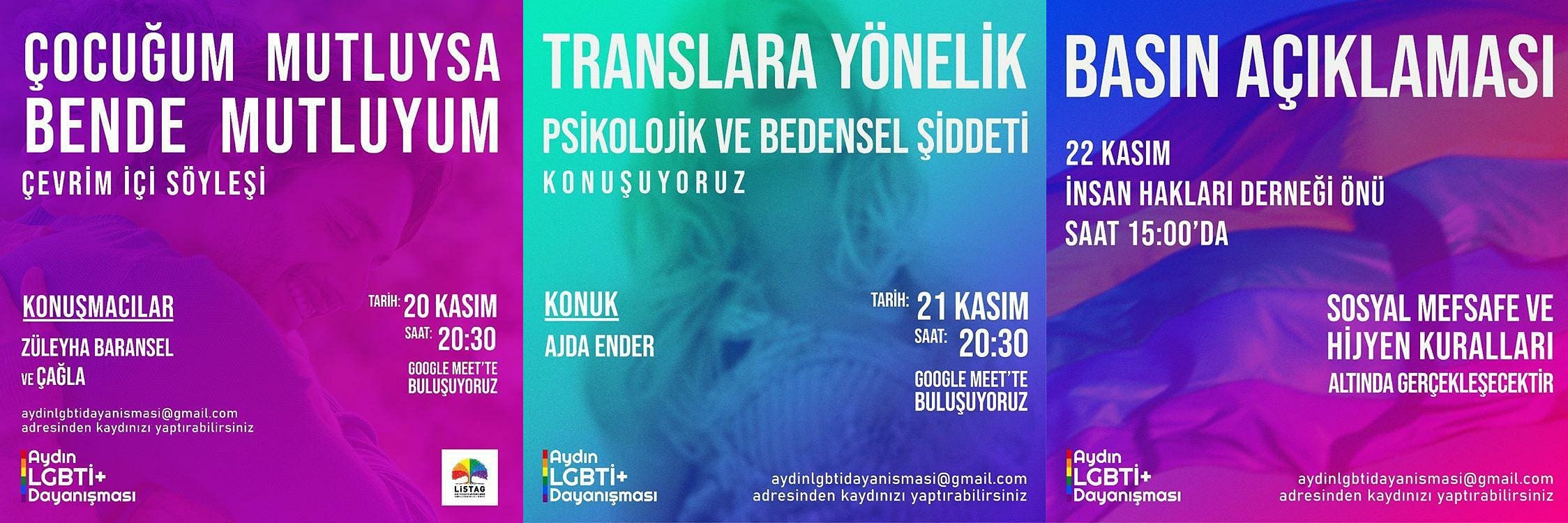 Aydın LGBTİ+ Dayanışması’nın 20 Kasım etkinlikleri başlıyor Kaos GL - LGBTİ+ Haber Portalı