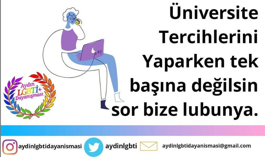 Aydın LGBTİ+ Dayanışması+: “Tercih döneminde yalnız değilsin, sor bize lubunya” Kaos GL - LGBTİ+ Haber Portalı