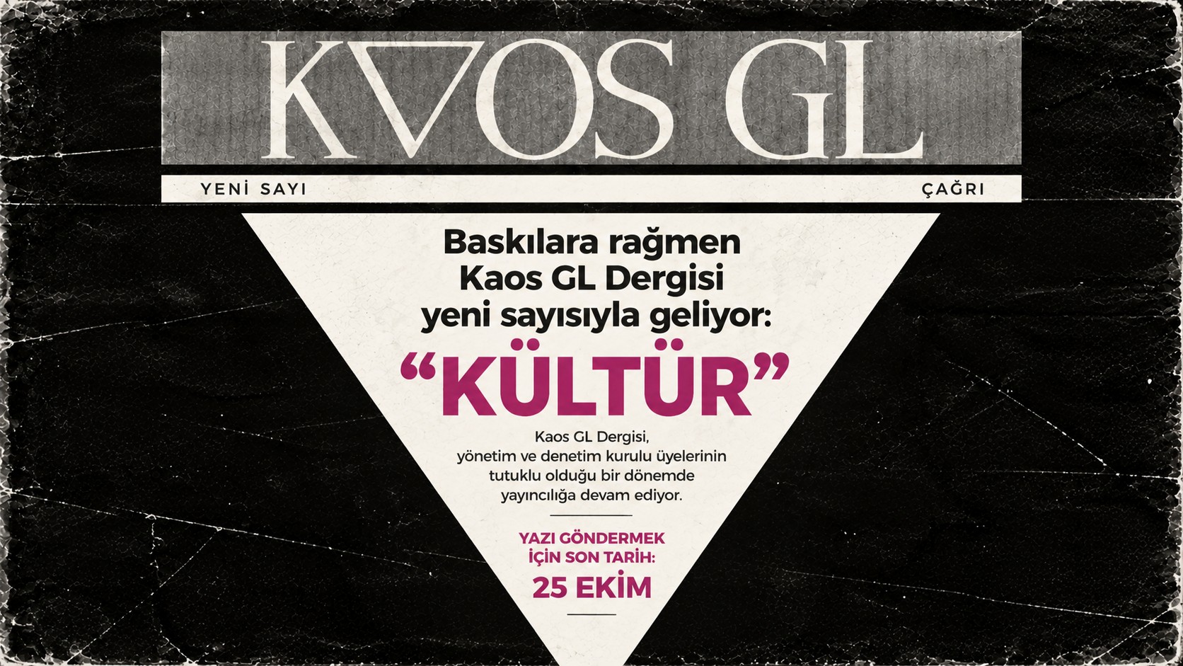 Baskılara rağmen Kaos GL Dergisi yeni sayısıyla geliyor: Dosya konusu “Kültür” Kaos GL - LGBTİ+ Haber Portalı
