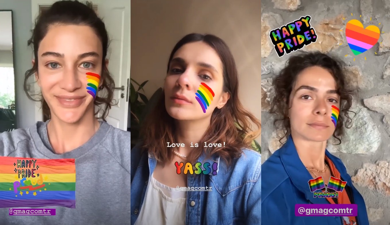 Berrak Tüzünataç, Özge Özpirinççi ve Meriç Aral’dan Onur Ayı kutlaması Kaos GL - LGBTİ+ Haber Portalı