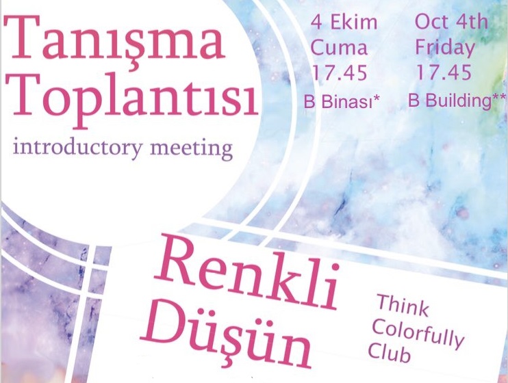 Bilkent Renkli Düşün tanışmaya çağırıyor | Kaos GL - LGBTİ+ Haber Portalı