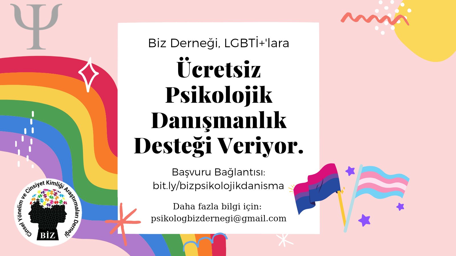 BİZ’in ücretsiz psikolojik danışmanlık desteğinden haberdar mısınız? | Kaos GL - LGBTİ+ Haber Portalı Haber
