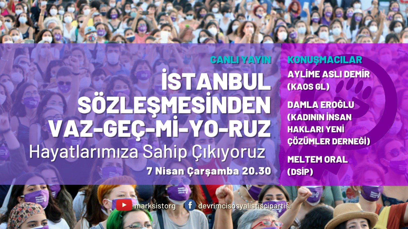 BUGÜN: İstanbul sözleşmesinden vazgeçmiyoruz canlı yayını Kaos GL - LGBTİ+ Haber Portalı