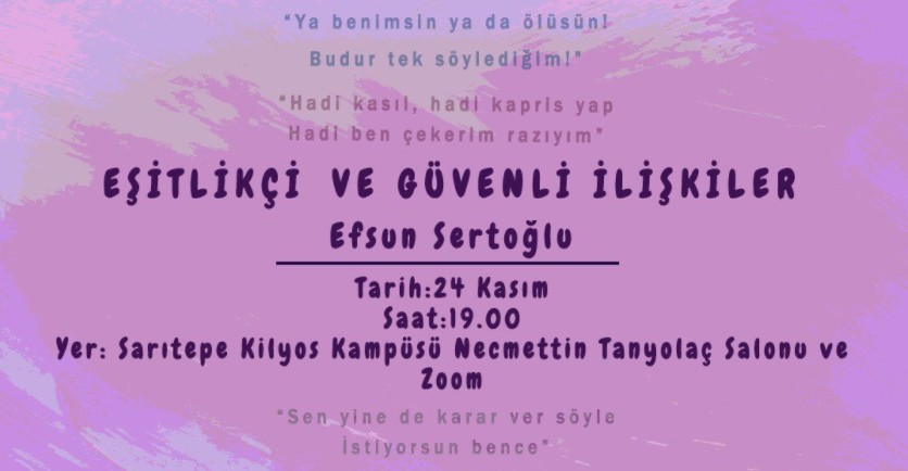 BÜKAK’tan “Eşitlikçi ve Güvenli İlişkiler” etkinliği  | Kaos GL - LGBTİ+ Haber Portalı Haber