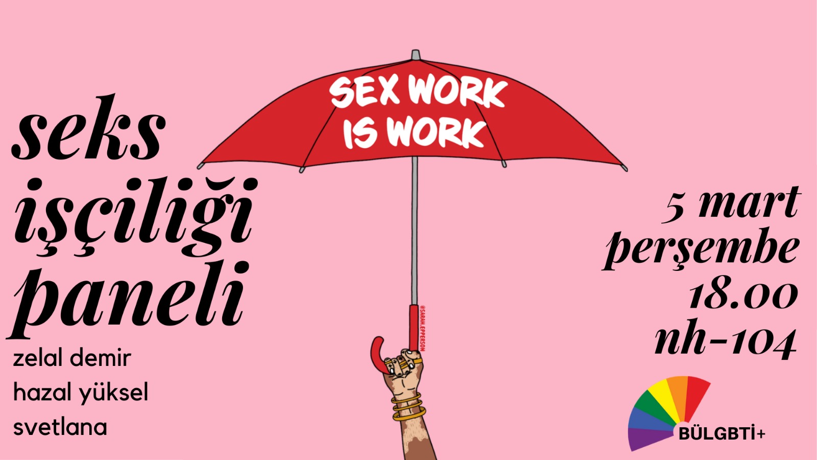 BÜLGBTİ+, “Seks İşçiliği” paneline çağırıyor Kaos GL - LGBTİ+ Haber Portalı