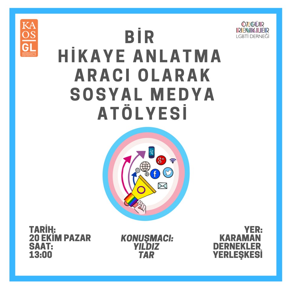 Bursa Özgür Renkler’den sosyal medya atölyesi Kaos GL - LGBTİ+ Haber Portalı