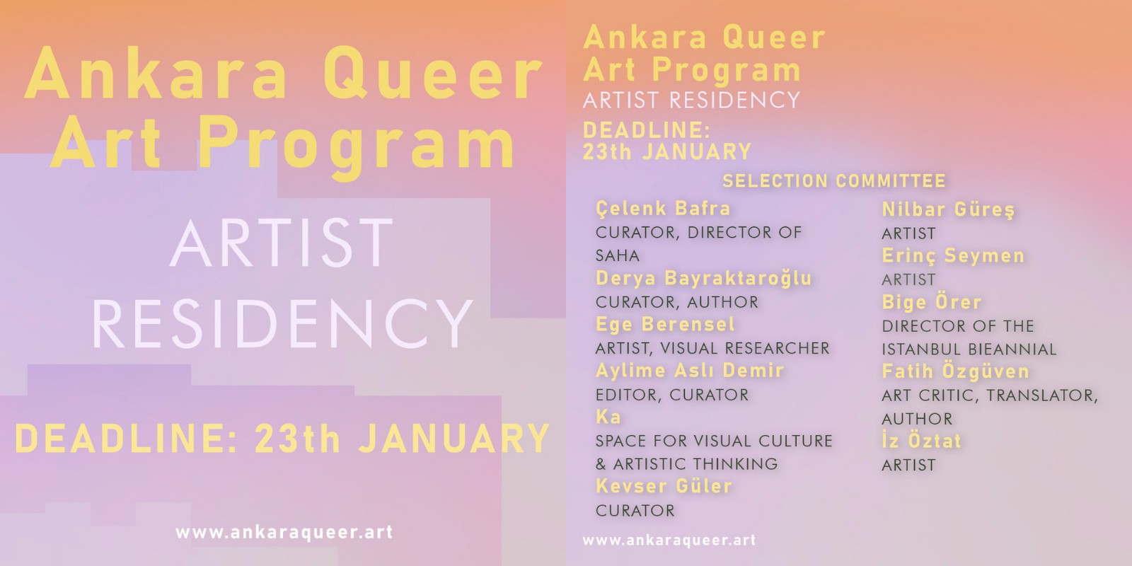 Call for applications: Ankara Queer Art Program - Artist Residency 2022 | Kaos GL - News Portal for LGBTI+ News