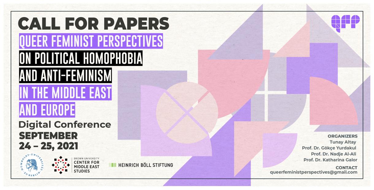 Ortadoğu ve Avrupa’da Siyasi Homofobi ve Anti Feminizme Dair Queer Feminist Perspektifler Konferansı’na çağrı | Kaos GL - LGBTİ+ Haber Portalı Haber