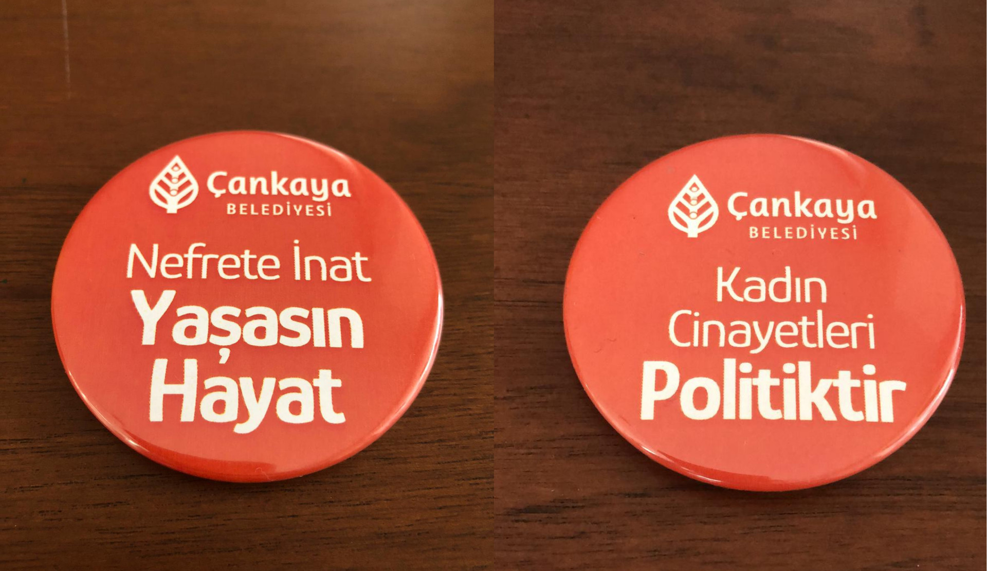 Çankaya Belediyesi’nden 25 Kasım rozetleri: Nefrete inat yaşasın hayat! Kaos GL - LGBTİ+ Haber Portalı