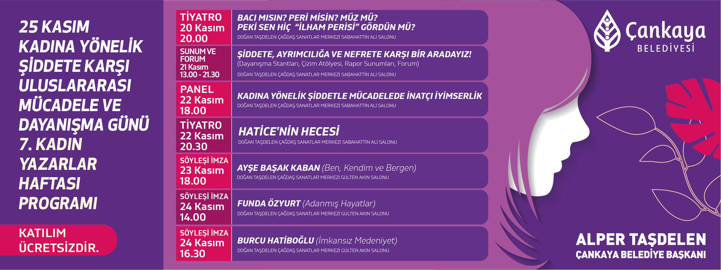 Çankaya’da 25 Kasım etkinlikleri başladı Kaos GL - LGBTİ+ Haber Portalı