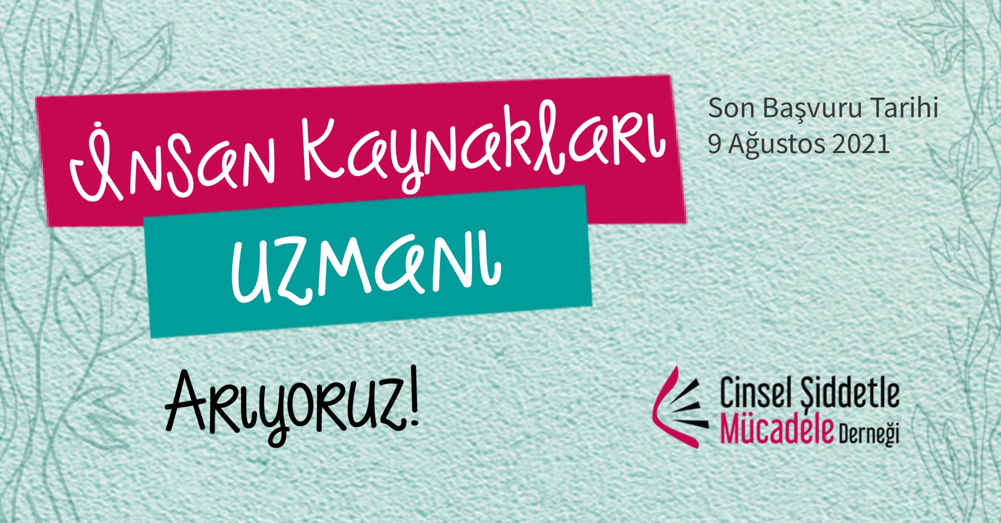 Cinsel Şiddetle Mücadele Derneği’nden İnsan Kaynakları Uzmanı ilanı | Kaos GL - LGBTİ+ Haber Portalı Haber