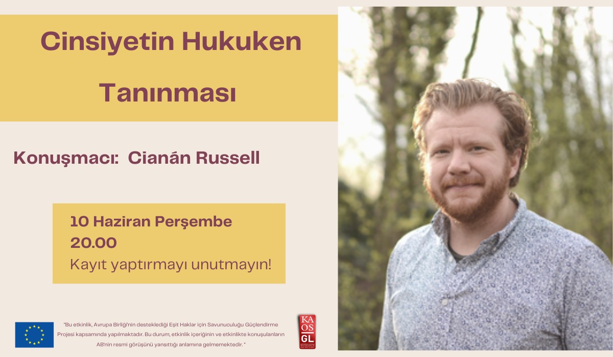 Cinsiyetin Hukuken Tanınması söyleşisi 10 Haziran'da! | Kaos GL - LGBTİ+ Haber Portalı