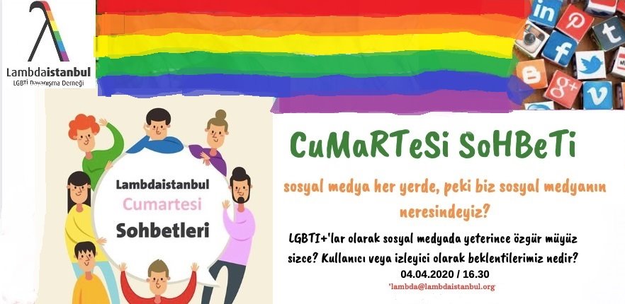 Cumartesi Sohbetleri’nde bu hafta: Sosyal medya Kaos GL - LGBTİ+ Haber Portalı