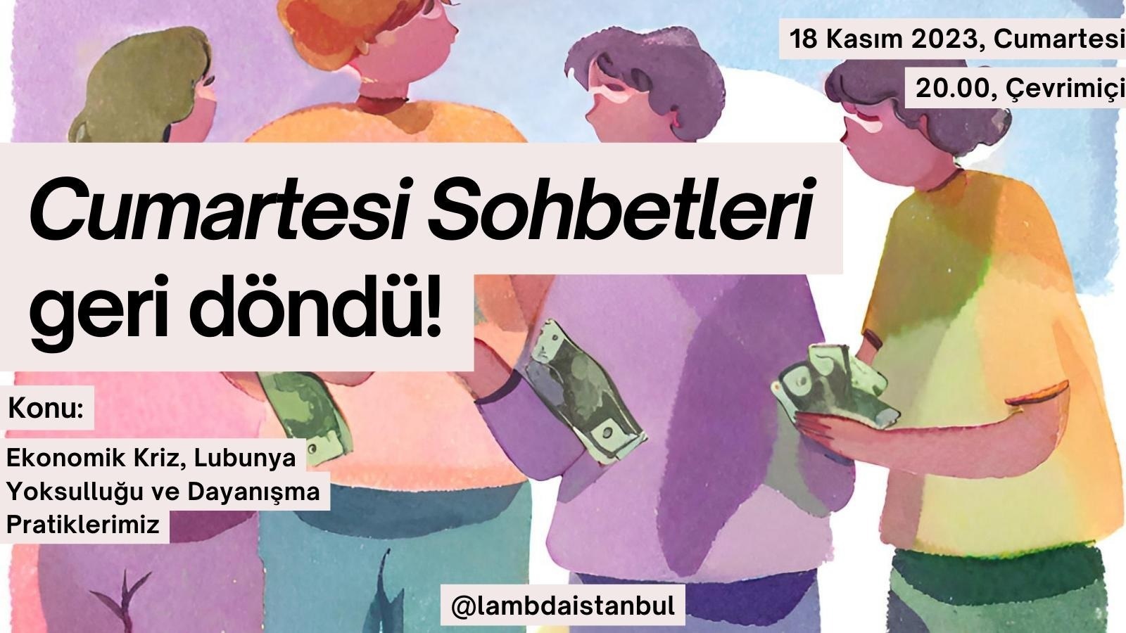 “Cumartesi Sohbetleri” yeniden | Kaos GL - LGBTİ+ Haber Portalı Haber