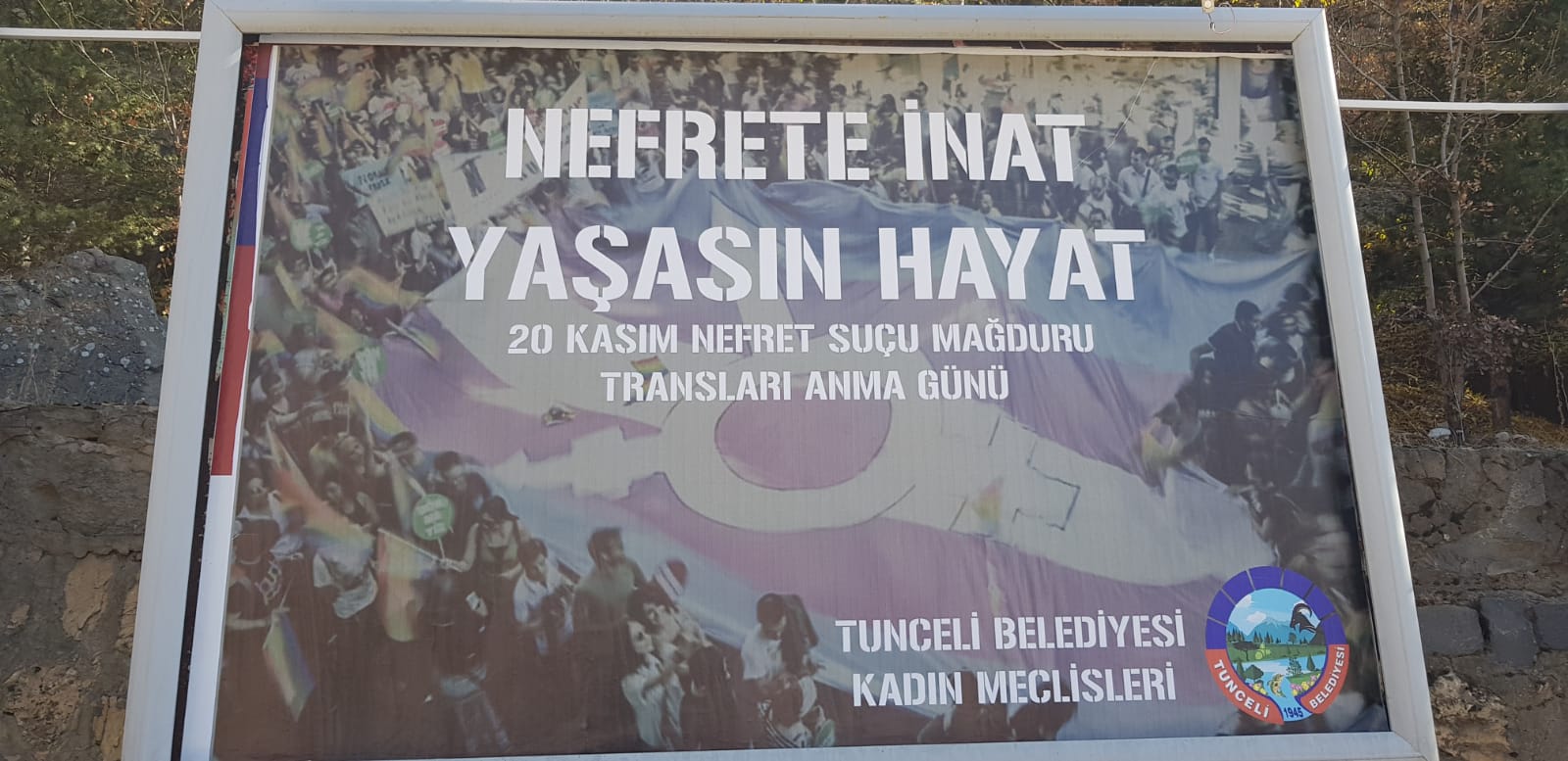 Dersim Belediyesi’nden 20 Kasım için billboardlara poster Kaos GL - LGBTİ+ Haber Portalı