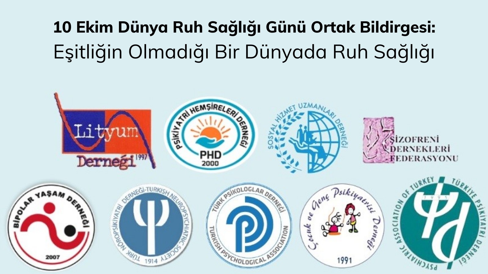 Dünya Ruh Sağlığı Günü’nde ortak bildirge: Eşitliğin olmadığı bir dünyada ruh sağlığı | Kaos GL - LGBTİ+ Haber Portalı Haber