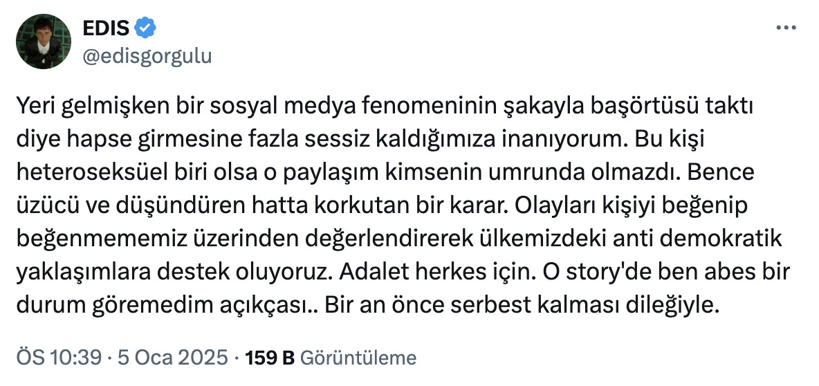 Edis’ten Murat Övüç’ün gözaltına alınmasına tepki: Heteroseksüel olsa kimsenin umrunda olmazdı | Kaos GL - LGBTİ+ Haber Portalı Haber
