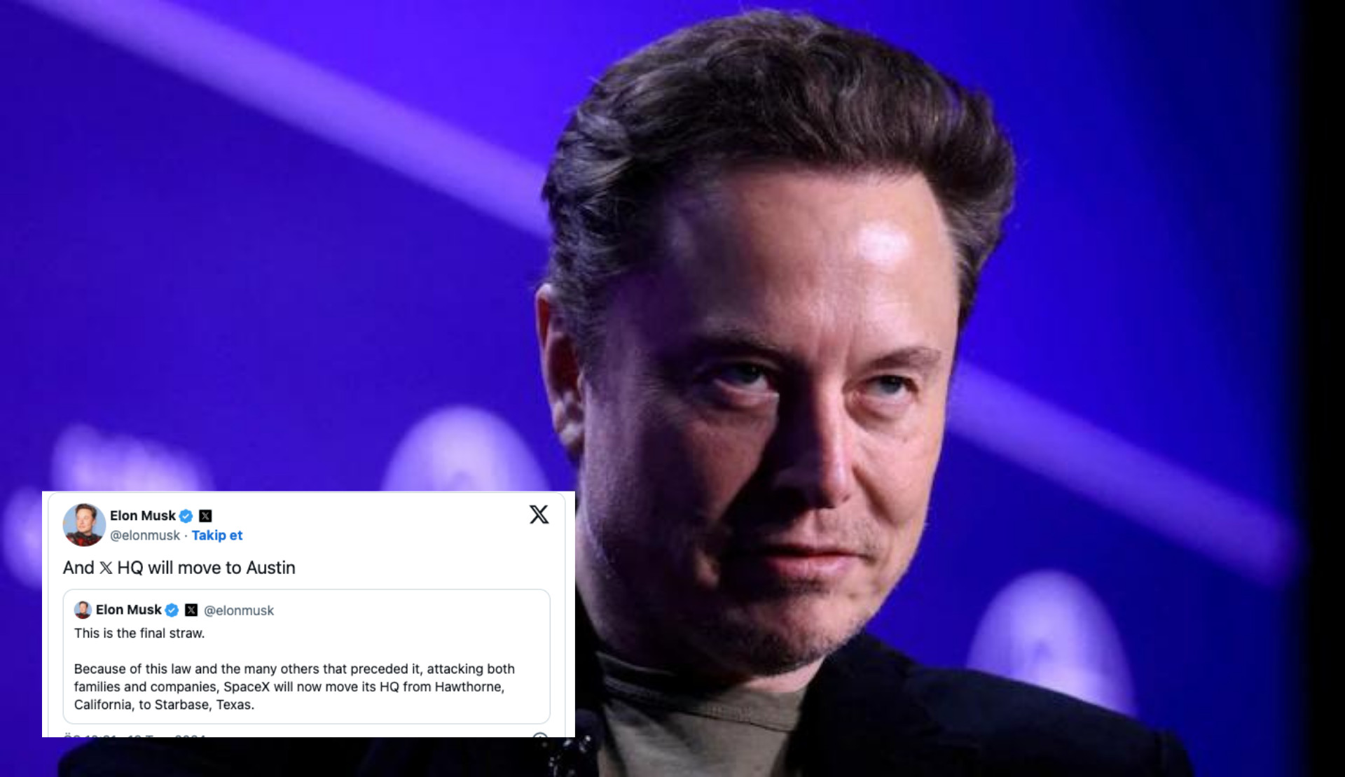 Elon Musk, SpaceX'in merkezini Kaliforniya'da çıkarılan LGBTİ+’lara destek yasasına tepki olarak Teksas'a taşıyacak Kaos GL - LGBTİ+ Haber Portalı