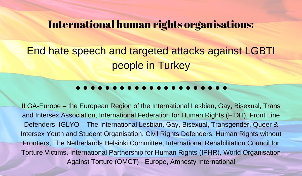 “End hate speech and targeted attacks against LGBTI people in Turkey” Kaos GL - News Portal for LGBTI+
