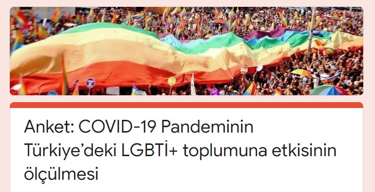 ERA’dan “COVID-19 Pandeminin Türkiye’deki LGBTİ+ Toplumuna Etkisi” anketi Kaos GL - LGBTİ+ Haber Portalı