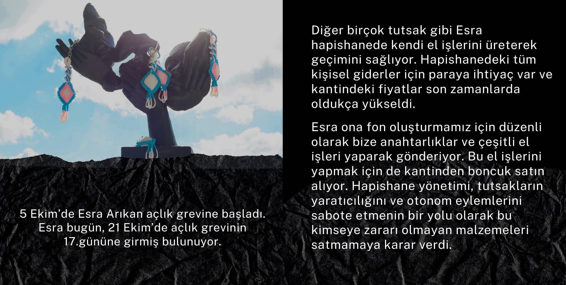Esra Arıkan 5 Ekim’den beri açlık grevinde Kaos GL - LGBTİ+ Haber Portalı