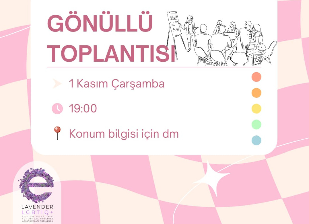 “Etkinliklerde gönüllü olmak istiyorsan toplantıya gelebilirsin” | Kaos GL - LGBTİ+ Haber Portalı Haber
