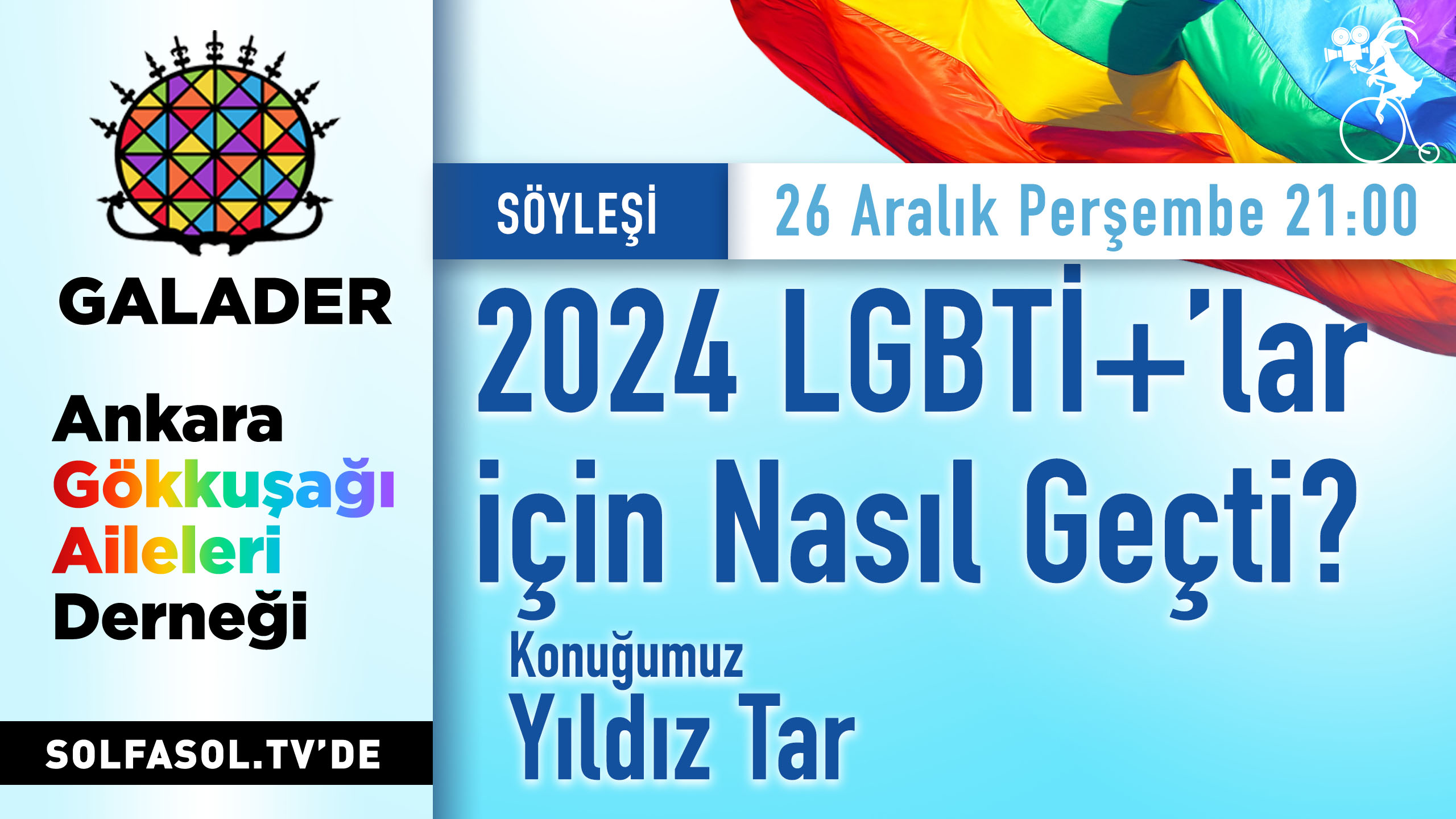 GALADER Anlatıyor’da bu akşam: 2024 LGBTİ+’lar için nasıl geçti? Kaos GL - LGBTİ+ Haber Portalı
