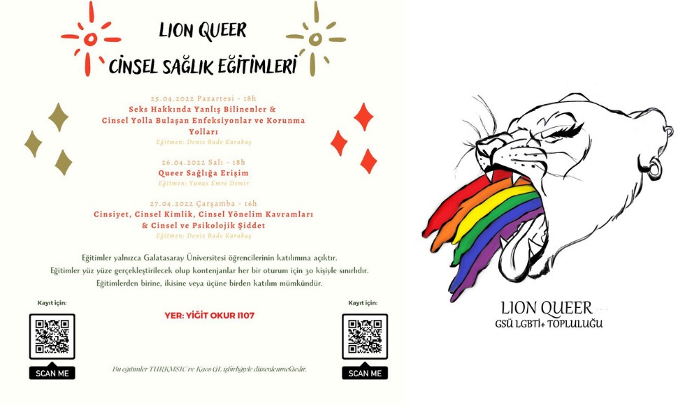 Galatasaray Üniversitesi Lion Queer’den Cinsel Sağlık Eğitimleri Kaos GL - LGBTİ+ Haber Portalı
