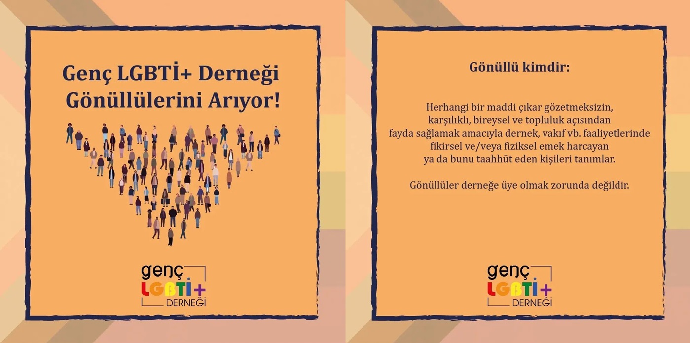 Genç LGBTİ+ Derneği gönüllülerini arıyor Kaos GL - LGBTİ+ Haber Portalı