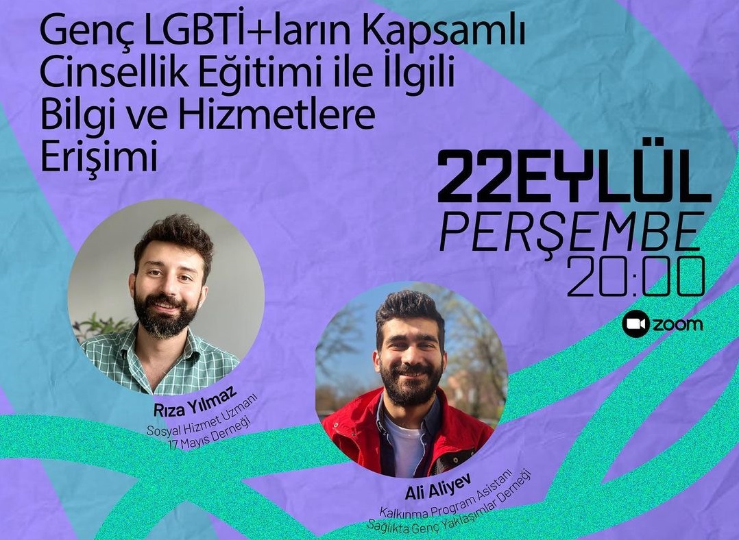 “Gençlerin Cinsel Sağlık Bilgi ve Hizmetlere Erişimi” webinarı başvuruya açıldı Kaos GL - LGBTİ+ Haber Portalı